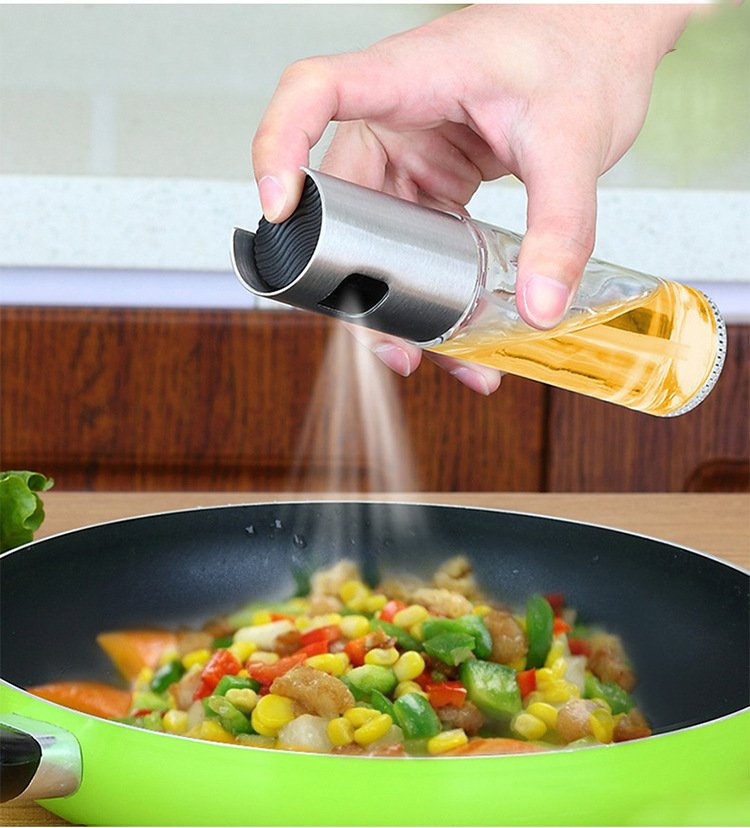 Healthy Cooking Oil & Vinegar Spray Bottle – Pump Action, Leakproof Glass Sprayer for BBQ & Kitchen Use - Image 2