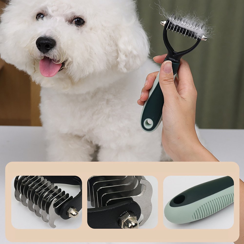 Professional Dog Grooming Kit – Cordless Clippers for Thick Coats, Low-Noise Pet Trimmer with Brush & Nail Clippers (For Dogs & Cats) - Image 2