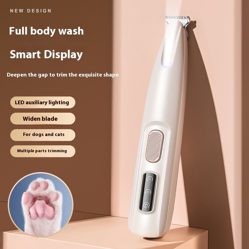 Rechargeable Dog Paw Trimmer with LED Light & Display – Cordless, Waterproof Grooming Clippers - Image 5