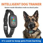 Smart Rechargeable Anti-Bark Dog Collar – AI-Controlled, Waterproof, HD Display, Humane Training
