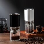 USB Rechargeable Electric Coffee Grinder – Portable Burr Bean Crusher for Fresh Drip Coffee Anywhere