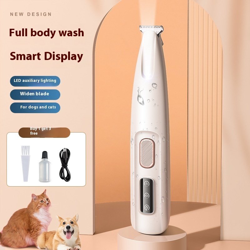 Rechargeable Dog Paw Trimmer with LED Light & Display – Cordless, Waterproof Grooming Clippers - Image 7