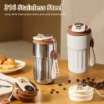 Smart Digital Thermos Bottle – 450ml Stainless Steel Vacuum Flask with Temperature Display