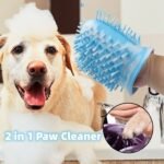 2-in-1 Portable Dog Paw Cleaner & Grooming Brush Cup