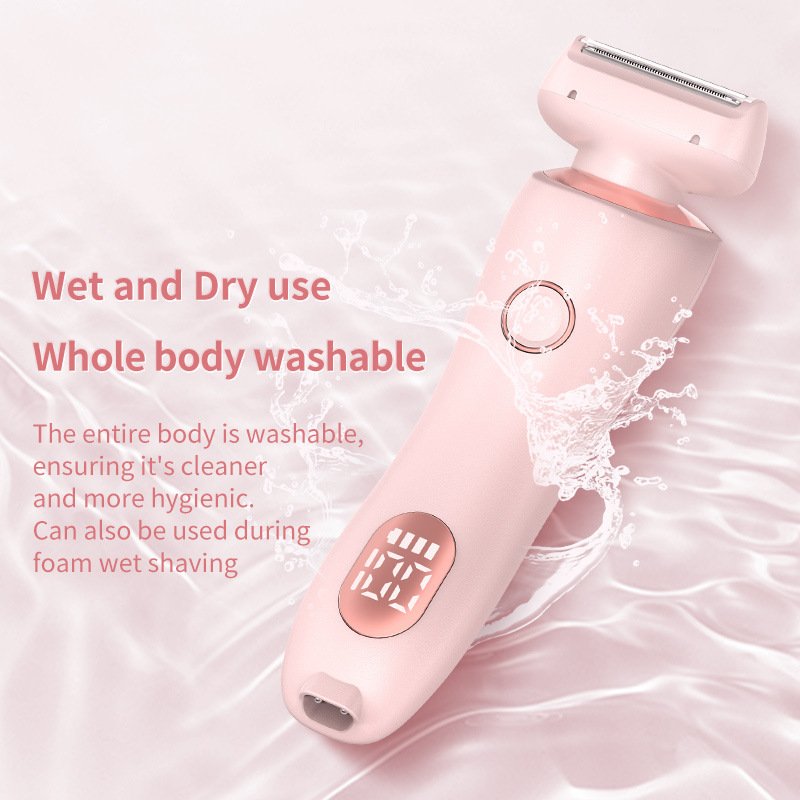 2-in-1 Electric Hair Remover for Women – Painless USB Rechargeable Body & Facial Shaver for Smooth, Silky Skin - Image 6