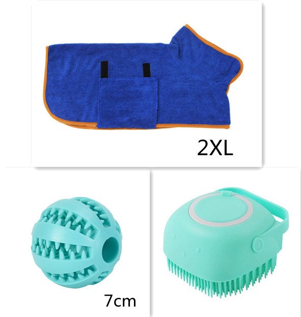 Silicone Dog Bath & Massage Glove Brush – Shampoo Dispenser Grooming Tool - Image 10