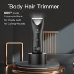 Men’s Groin & Body Hair Electric Trimmer – Waterproof Rechargeable Safety Groomer